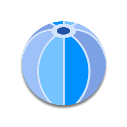 Le ballon est bleu