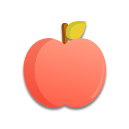 La pomme est rouge