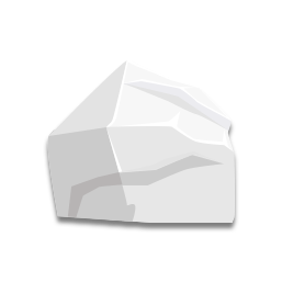 La roche est blanche