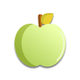 La pomme est verte