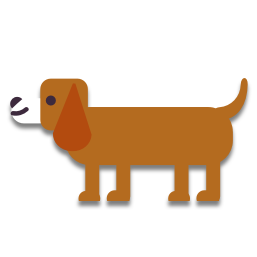 Le chien est brun