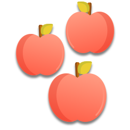 Les pommes sont rouges