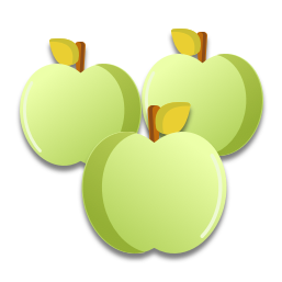 Les pommes sont vertes