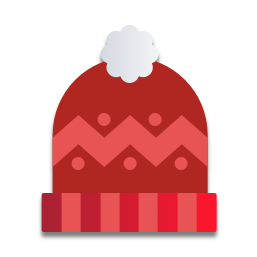 Sa tuque est rouge