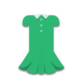 Sa robe est verte