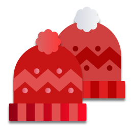 Ses tuques sont rouges