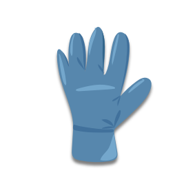 Sa mitaine est bleue