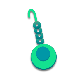 Sa boucle d’oreille est verte