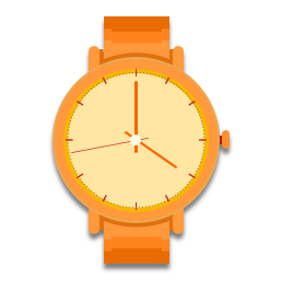 Sa montre est orange