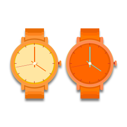 Ses montres sont orange