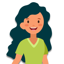 La fille de Paul a des cheveux frisés