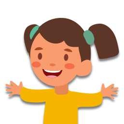 Les yeux de la petite-sœur de Julie sont bruns