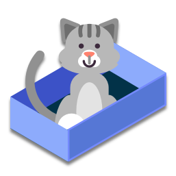Le chat est dans boîte