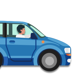 Le chauffeur est assis à l’avant (bus ou de l’auto)