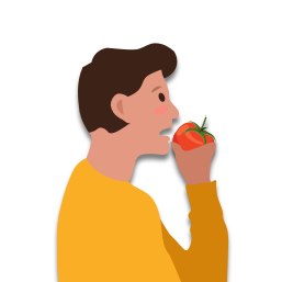 Il/elle mange