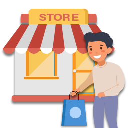 Paul va faire des achats au magasin