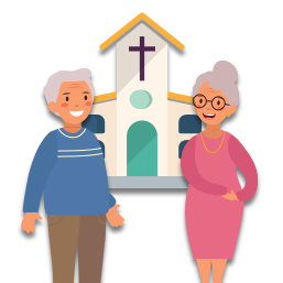 Les aînés vont à l’église