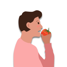 Il/elle mange qqch d’animé
