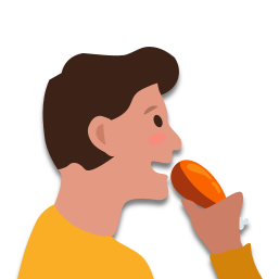 Paul aime manger de la viande