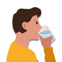 Je bois de l’eau