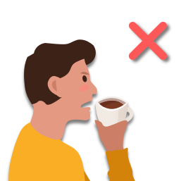 Il/elle n’aime pas boire du café