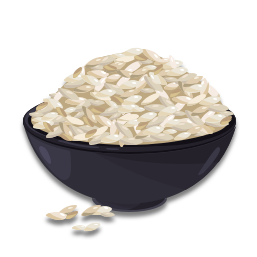 Ma sœur a utilisé du riz pour la cuisine